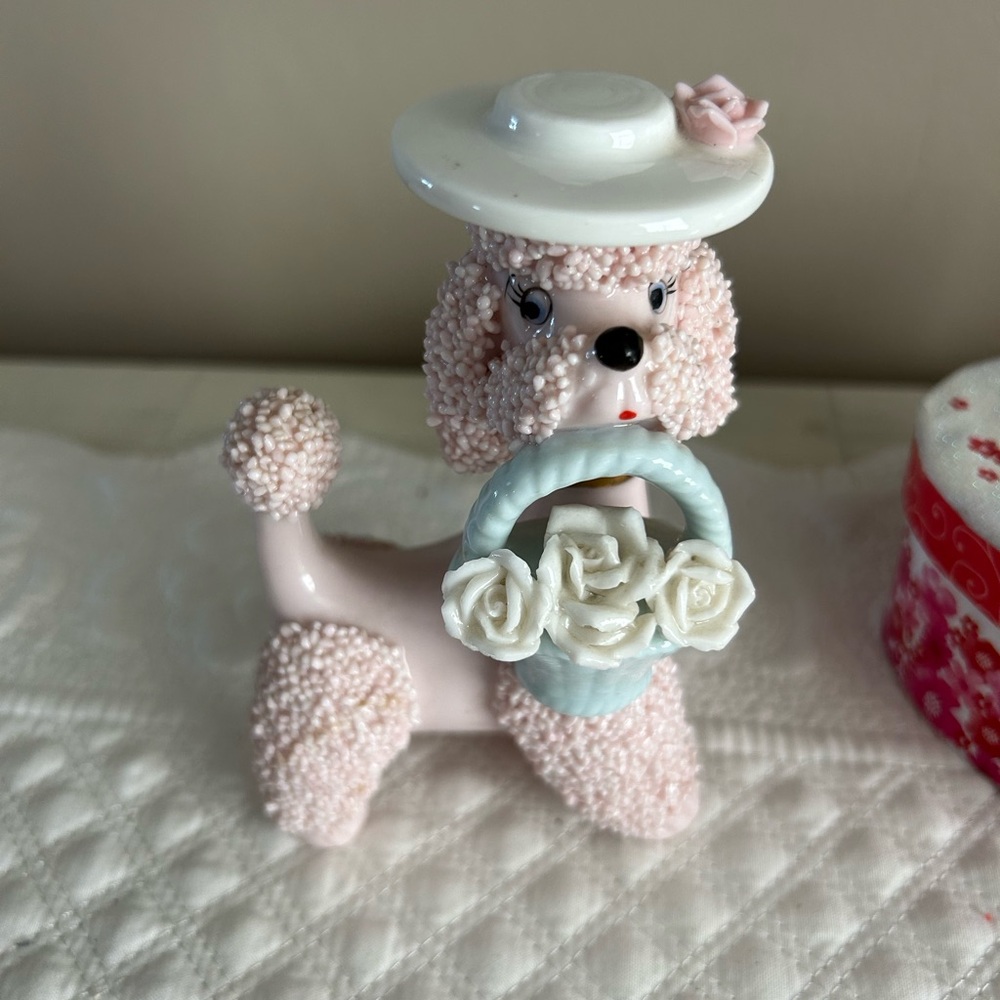 Vtg Spaghetti poodle figurine